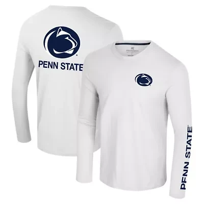 NCAA Penn State Nittany Lions Logo Lockup 3-Hit Active Blend Long Sleeve T-Shirt