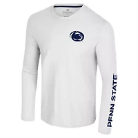 NCAA Penn State Nittany Lions Logo Lockup 3-Hit Active Blend Long Sleeve T-Shirt