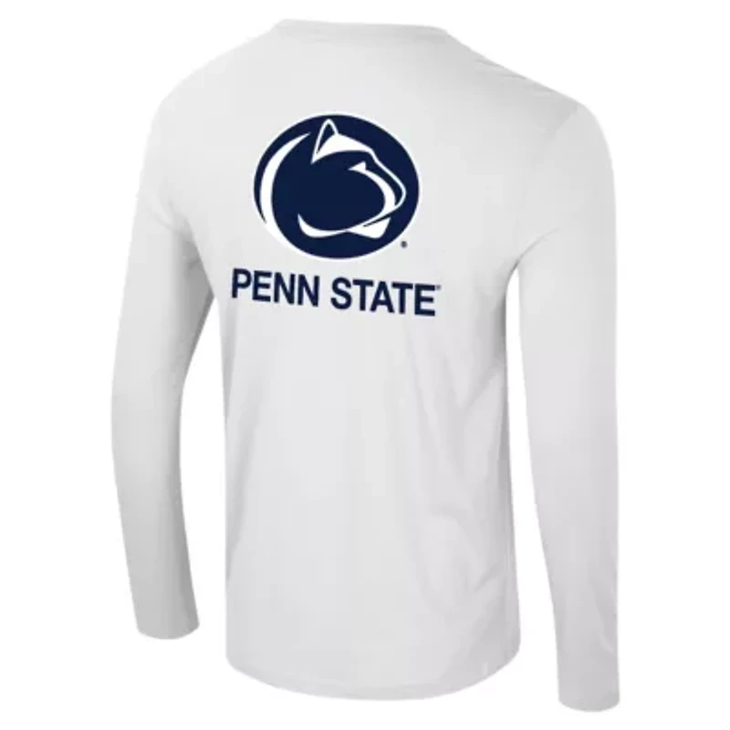 NCAA Penn State Nittany Lions Logo Lockup 3-Hit Active Blend Long Sleeve T-Shirt