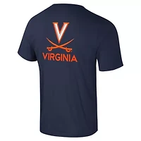NCAA Virginia Cavaliers Logo Lockup 2-Hit Active Blend T-Shirt