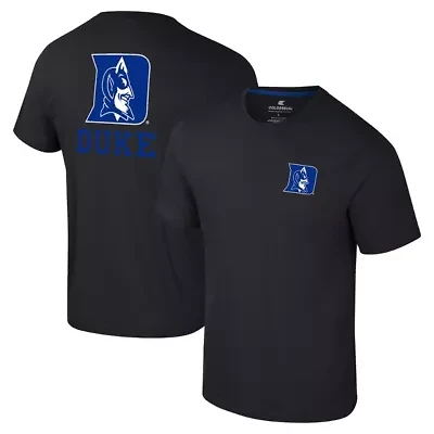 Duke Blue Devils NCAA Logo Lockup 2-Hit Active Blend T-Shirt