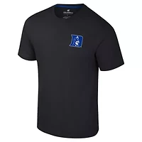 Duke Blue Devils NCAA Logo Lockup 2-Hit Active Blend T-Shirt
