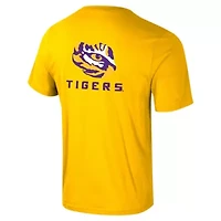 NCAA LSU Tigers Logo Lockup 2-Hit Active Blend T-Shirt