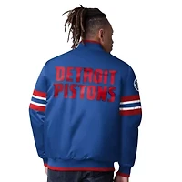 NBA Detroit Pistons Scout Varsity Satin Full-Snap Jacket