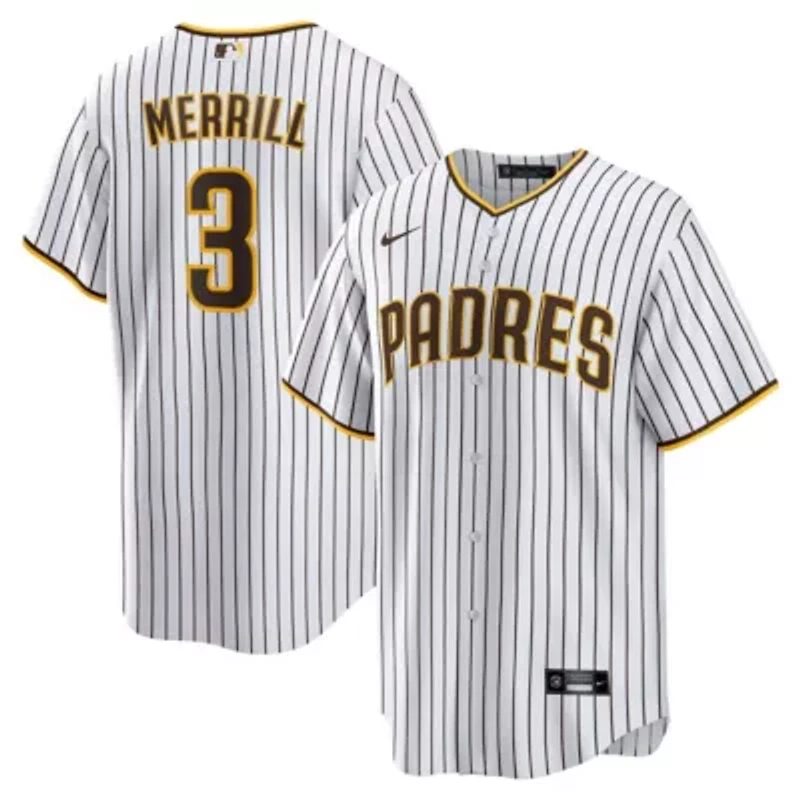MLB Nike Jackson Merrill San Diego Padres Home Replica Jersey