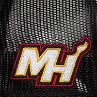 NBA Miami Heat Hardwood Classics Blocker Foam Front Trucker Adjustable Hat