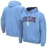 NCAA Light Rhode Island Rams Arch & Logo 3.0 Pullover Hoodie