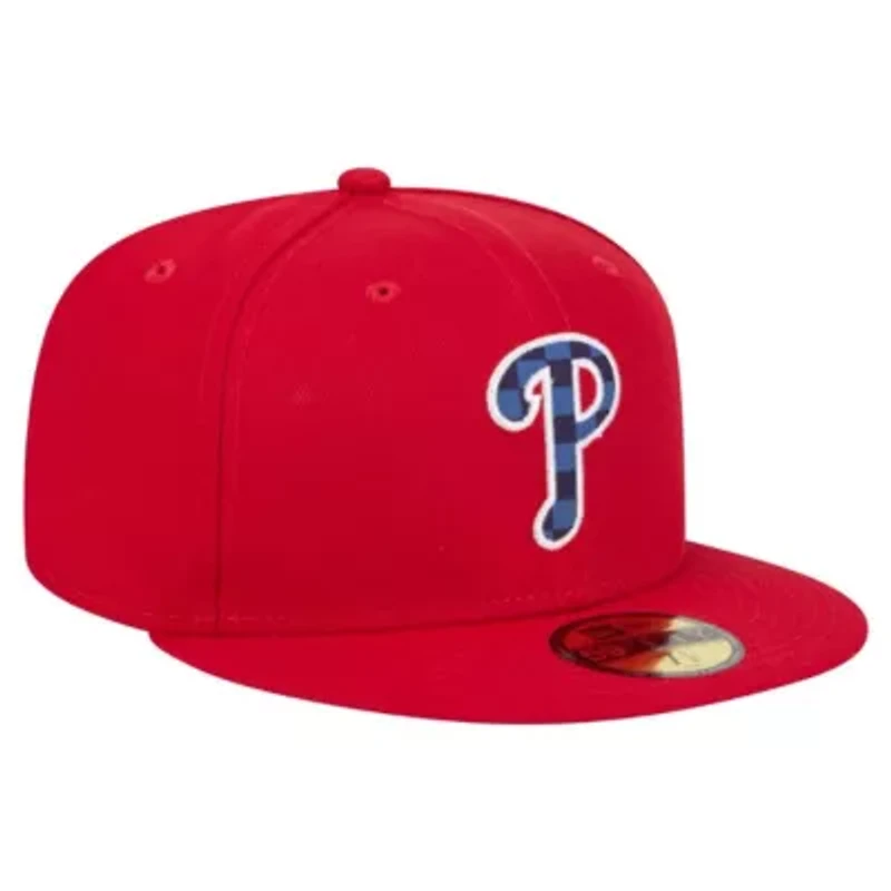 MLB Philadelphia Phillies Checkered Undervisor 59FIFTY Fitted Hat
