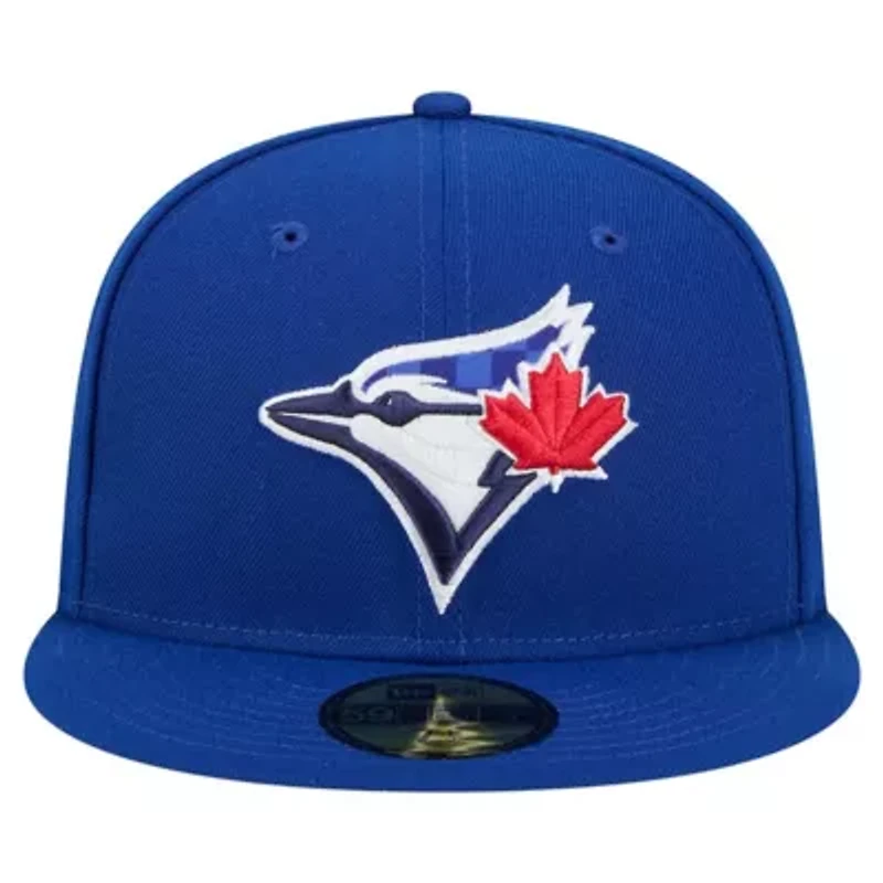 Toronto Blue Jays MLB Checkered Undervisor 59FIFTY Fitted Hat