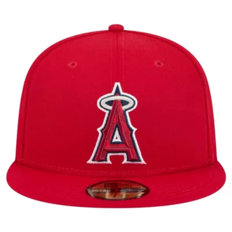 MLB Los Angeles Angels Checkered Undervisor 59FIFTY Fitted Hat