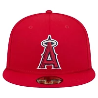 MLB Los Angeles Angels Checkered Undervisor 59FIFTY Fitted Hat
