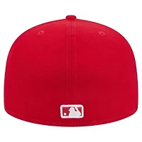 MLB Los Angeles Angels Checkered Undervisor 59FIFTY Fitted Hat