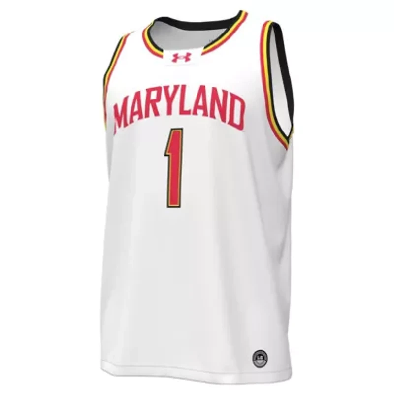 NCAA Under Armour #1 Maryland Terrapins Replica Basketball Jersey