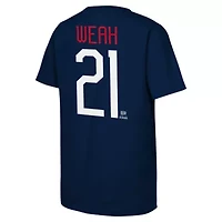 Soccer National Teams Timothy Weah USMNT Name & Number T-Shirt
