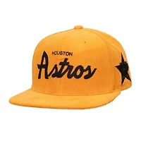 MLB Houston Astros Corduroy Snapback Hat