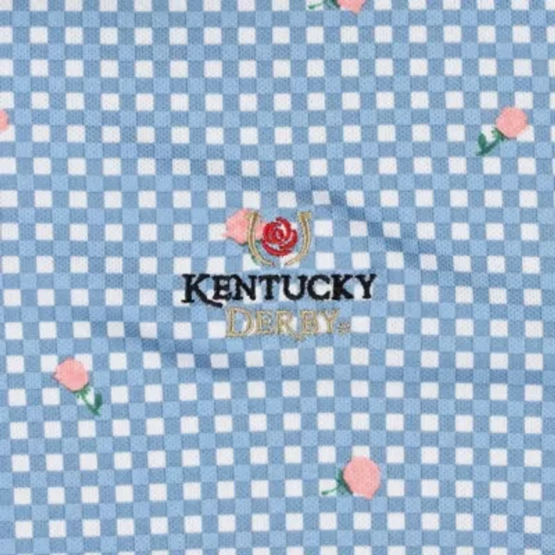 Horse Racing Kentucky Derby Pique Gingham Polo