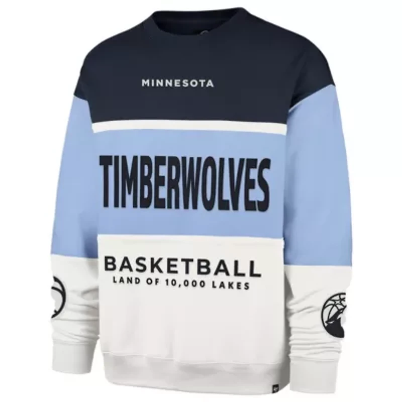 NBA Unisex Light Minnesota Timberwolves 2024/25 City Edition On Five Maximalist Pullover Sweatshirt