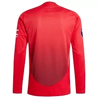 International Clubs Manchester United 2024/25 Home Long Sleeve Authentic Patch Jersey