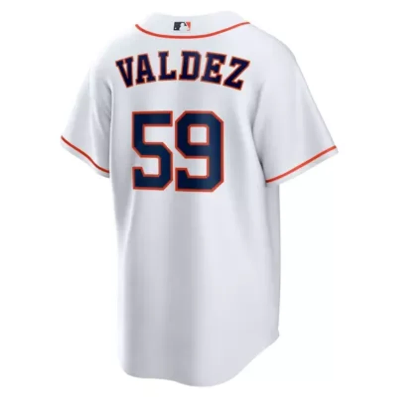 MLB Nike Framber Valdez Houston Astros Home Replica Jersey