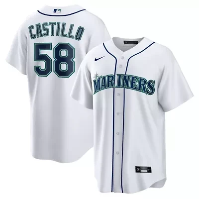 MLB Nike Luis Castillo Seattle Mariners Home Replica Jersey