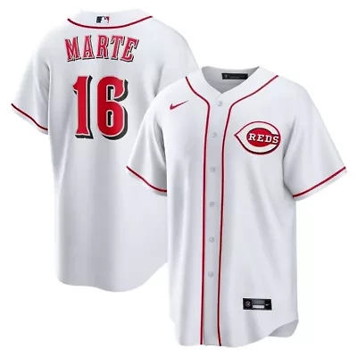 MLB Nike Noelvi Marte Cincinnati Reds Home Replica Jersey
