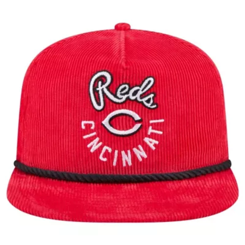 MLB Cincinnati Reds Full Circle Corduroy Golfer Adjustable Hat