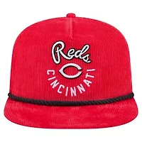 MLB Cincinnati Reds Full Circle Corduroy Golfer Adjustable Hat