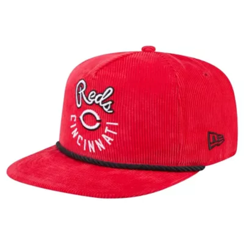 MLB Cincinnati Reds Full Circle Corduroy Golfer Adjustable Hat