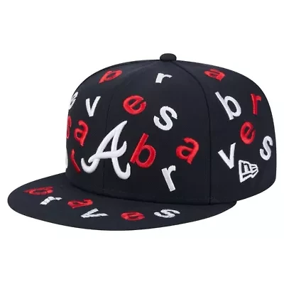 MLB Atlanta Braves Team Confetti 59FIFTY Fitted Hat