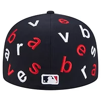 MLB Atlanta Braves Team Confetti 59FIFTY Fitted Hat