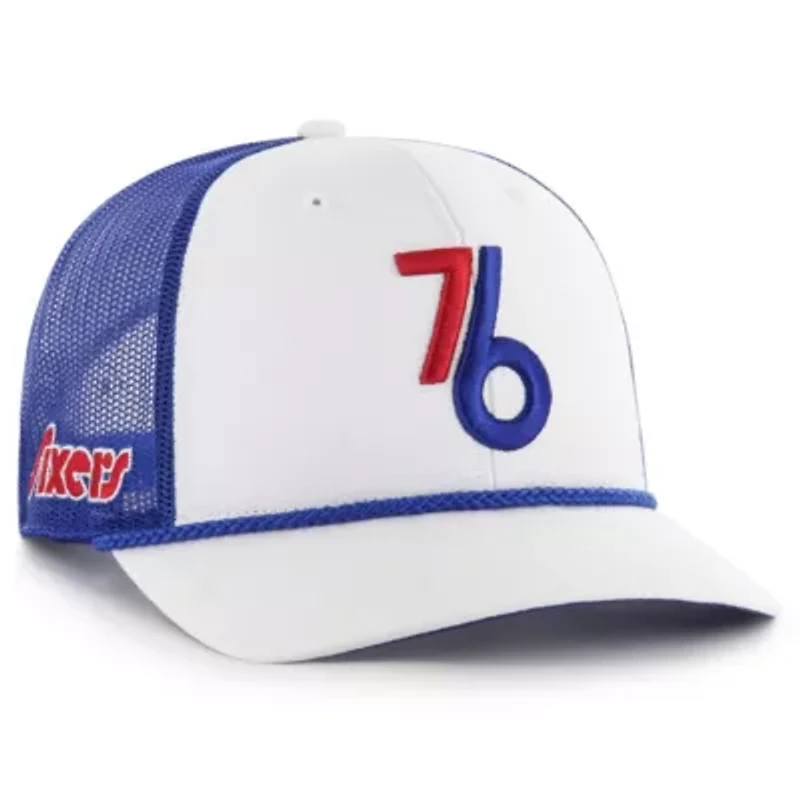 NBA White/Royal Philadelphia 76ers 2024/25 City Edition Trucker Adjustable Hat