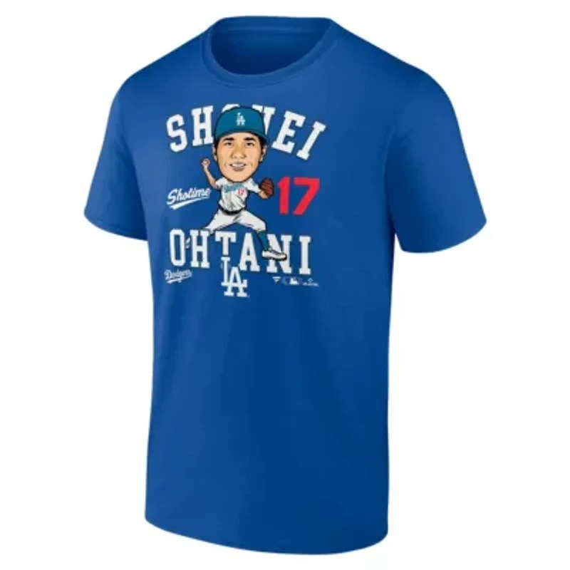 MLB Fanatics Shohei Ohtani Los Angeles Dodgers Hometown Caricature T-Shirt