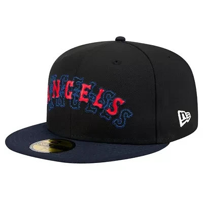 MLB Los Angeles Angels Shadow Stitch 59FIFTY Fitted Hat