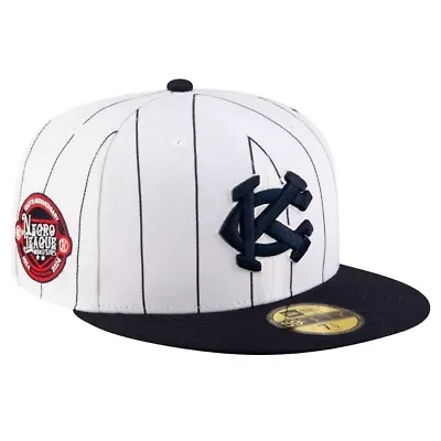 Negro League White/Navy Kansas City Monarchs 2024 Turn Back The Clock 59FIFTY Fitted Hat