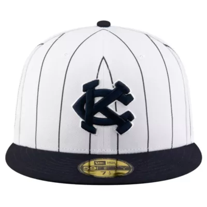 Negro League White/Navy Kansas City Monarchs 2024 Turn Back The Clock 59FIFTY Fitted Hat