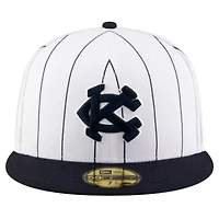 Negro League White/Navy Kansas City Monarchs 2024 Turn Back The Clock 59FIFTY Fitted Hat