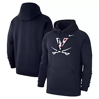 NCAA Nike Virginia Cavaliers Wahoos Primary Club Fleece Pullover Hoodie
