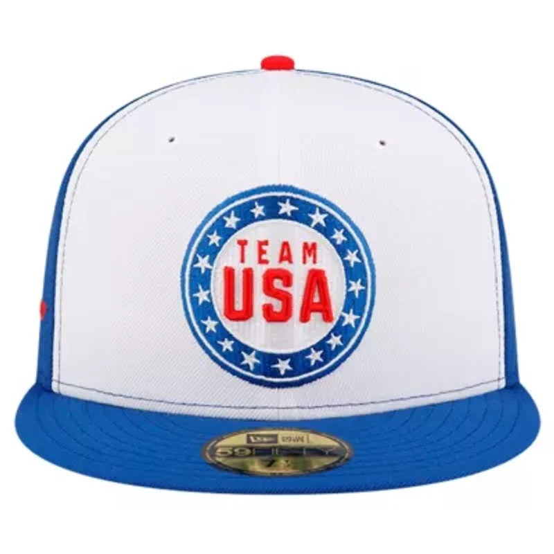 Olympics White/Blue Looney Tunes x Team USA Circle 59FIFTY Fitted Hat