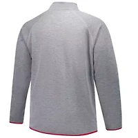 NCAA Fanatics Georgia Bulldogs Raglan Big &Tall Quarter-Zip Top