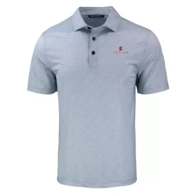 NCAA Santa Clara Broncos Pike Eco Pebble Print Stretch Recycled Polo