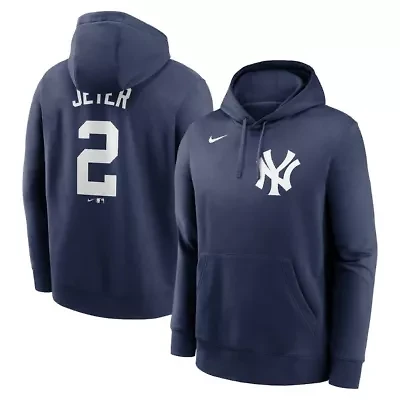 MLB Nike Derek Jeter New York Yankees Player Name & Number Club Pullover Hoodie