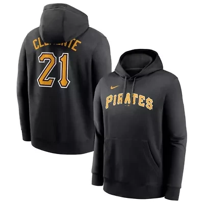 MLB Nike Roberto Clemente Pittsburgh Pirates Player Name & Number Club Pullover Hoodie