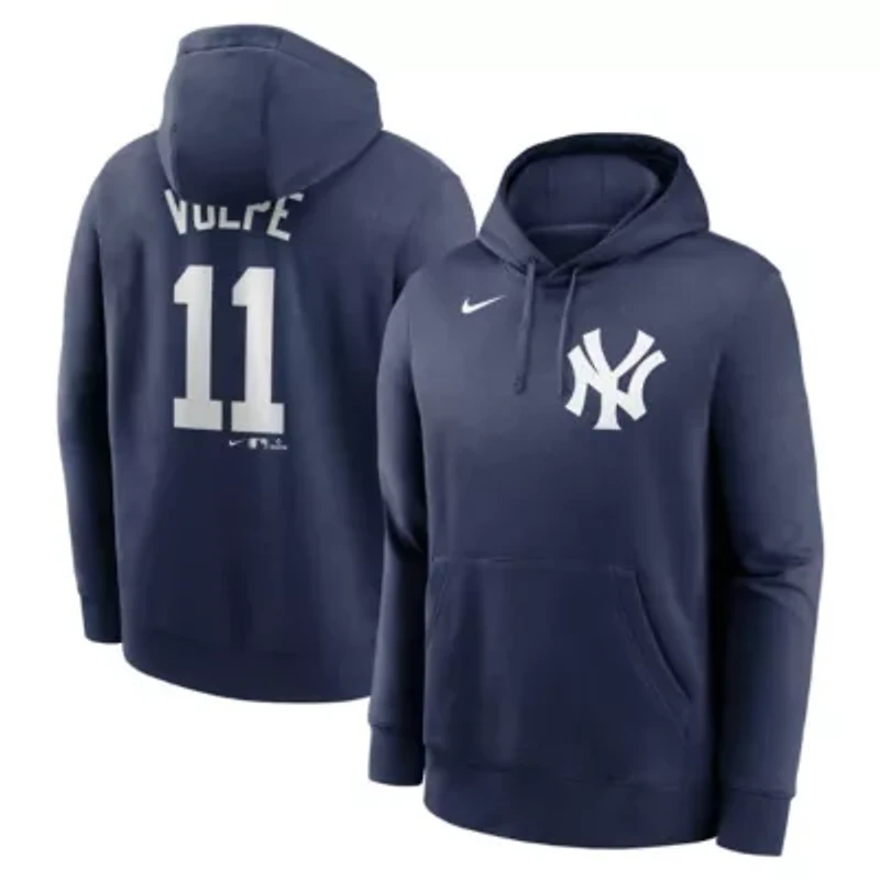 MLB Nike Anthony Volpe New York Yankees Player Name & Number Club Pullover Hoodie