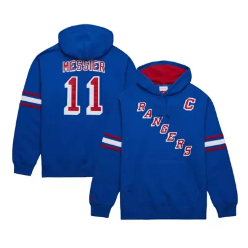 NHL Mark Messier New York Rangers Name & Number Premium Pullover Hoodie