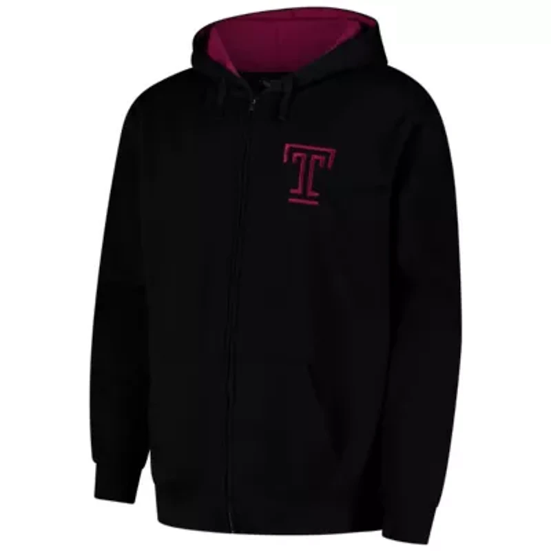 NCAA Temple Owls Arch & Logo 3.0 Full-Zip Hoodie
