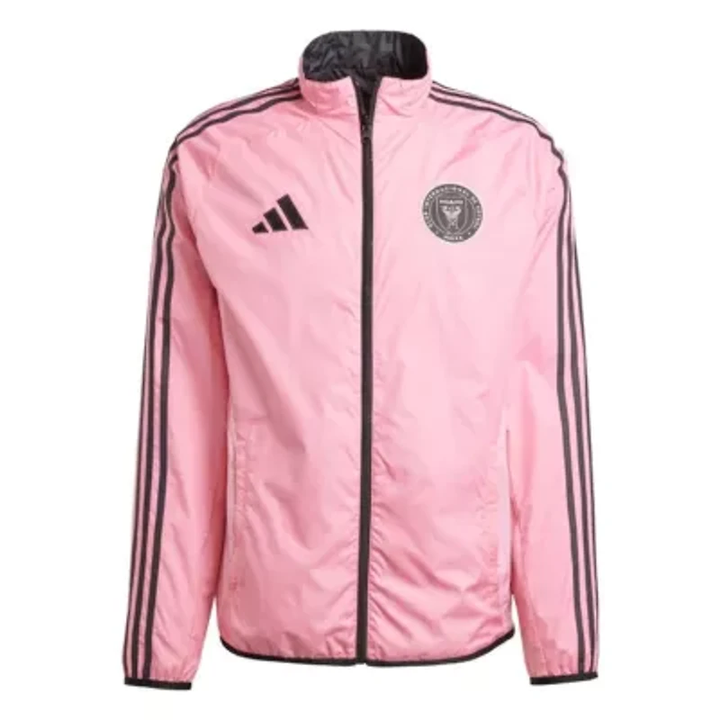 MLS Pink/Black Inter Miami CF 2025 Anthem Reversible Full-Zip Jacket