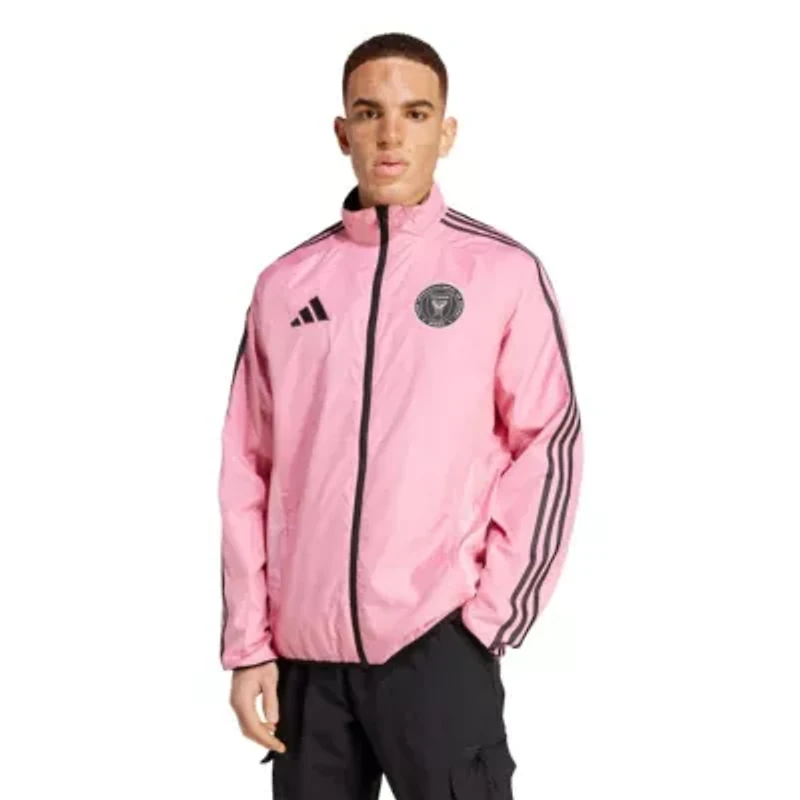 MLS Pink/Black Inter Miami CF 2025 Anthem Reversible Full-Zip Jacket