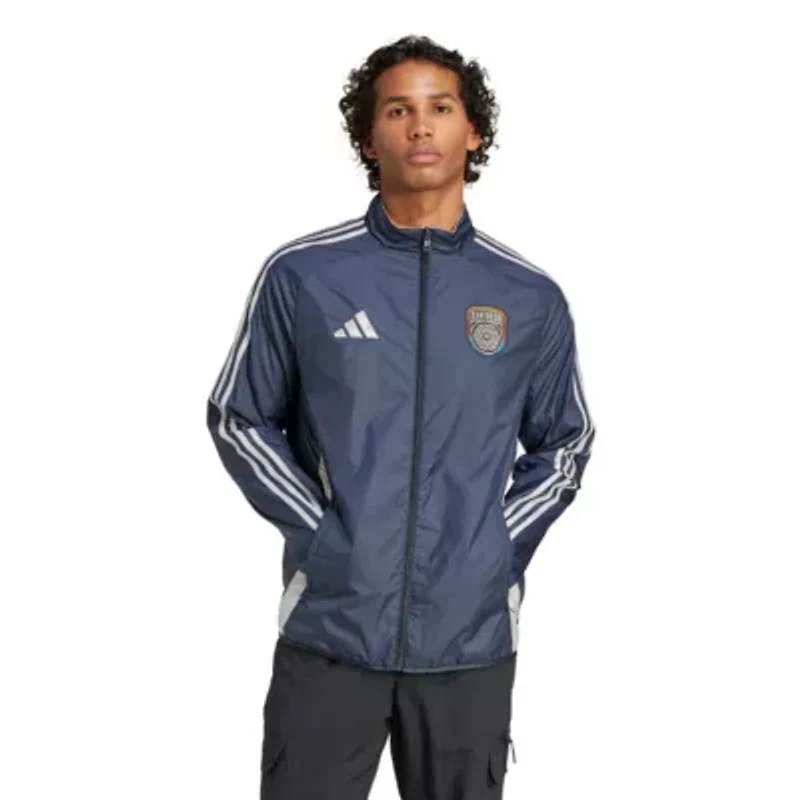 MLS Navy/White San Diego FC 2025 Anthem Reversible Full-Zip Jacket