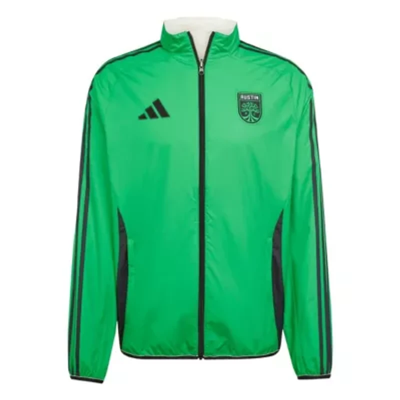 MLS Green/White Austin FC 2025 Anthem Reversible Full-Zip Jacket
