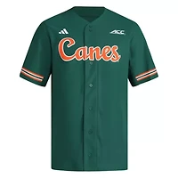 Miami (FL) Hurricanes NCAA Reversible Retro Full-Button Baseball Jersey